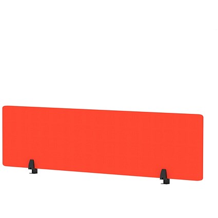 Air Desktop Screen, 1600 x 400mm, Tabasco Orange