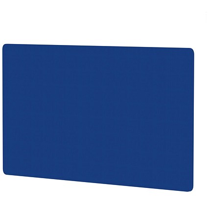 Air Back-to-Back Bench Desk Screen, 1400 x 800mm, Stevia Blue