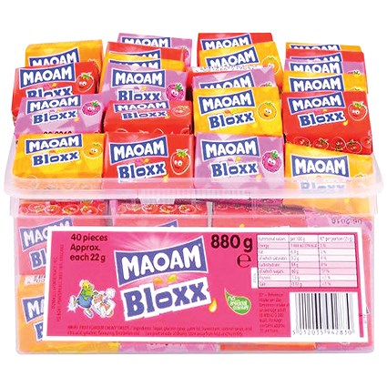 Maoam Bloxx Sweets Tub, 40 Pieces