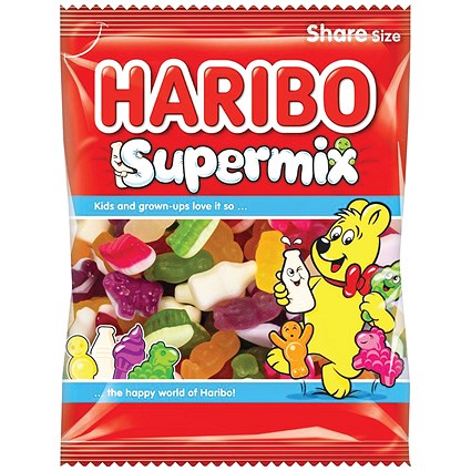 Haribo Supermix Sweets Bag, 160g, Pack of 12