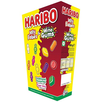 Haribo Jelly Babies and Wine Gums Gift Box