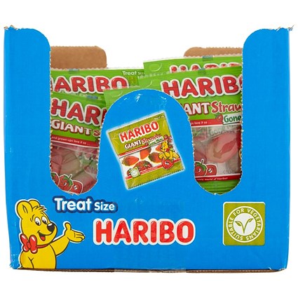 Haribo Strawbs Gone Mini Bags, 16g, Pack of 100