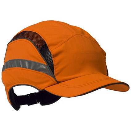 3M Hc23 First Base 3 Reduced Peak Cap, Hi Vis Orange