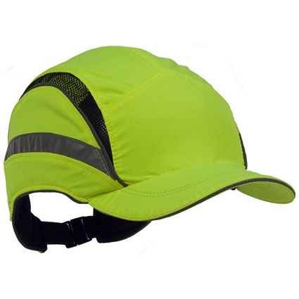 3M Hc23 First Base 3 Reduced Peak Cap, Hi Vis Yellow