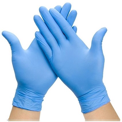 Shield Powdered Latex Gloves Large Blue (Pack of 100) GD41