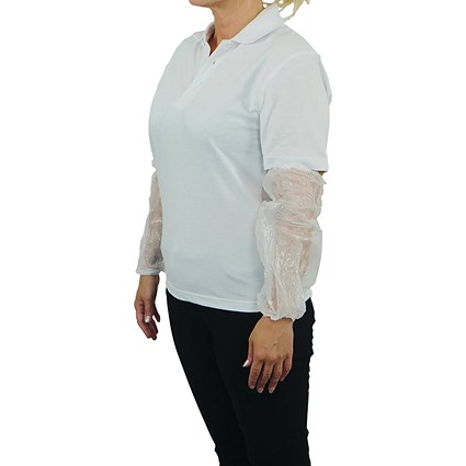 Shield Polythene Oversleeves White Pack of 100