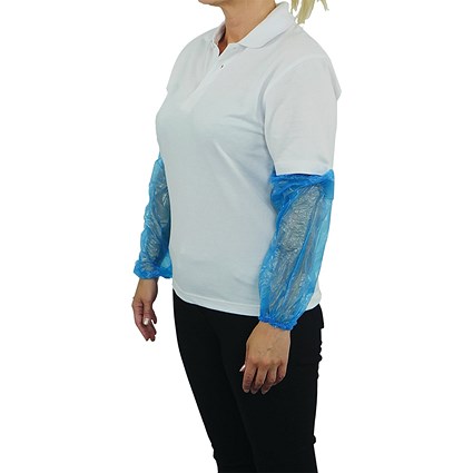 Shield Polythene Oversleeves Blue Pack of 100