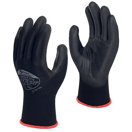 Polyco Matrix P Grip Gloves, Large, Black