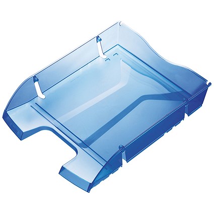 Helit PET Recycled Letter Tray Blue
