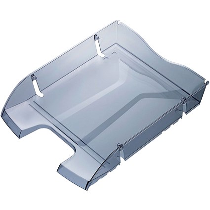 Helit PET Recycled Letter Tray Grey