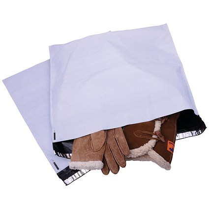 GoSecure Strong Polythene Mailing Bags, 460x430mm, Opaque, Pack of 100 ...
