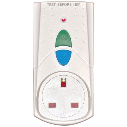 Everyday RCD Safety Plug, White
