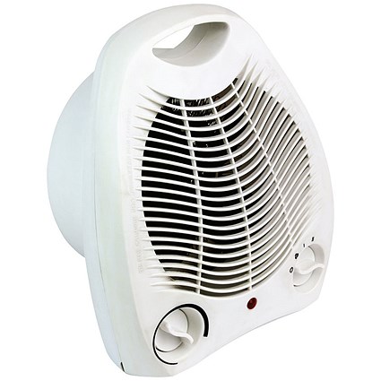 Fan Heater Upright 2kW White