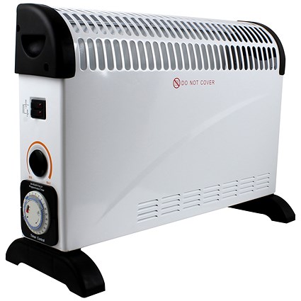 CED 2kW Timer Control Convector Heater, White CED 2kW Timer Control Convector Heater, White