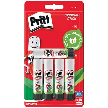 Pritt Stick Glue, Small, 11g, Pack of 5