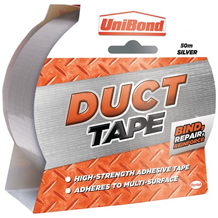 UniBond Duct Tape 50mm x 50m Silver UniBond Duct Tape 50mm x 50m Silver