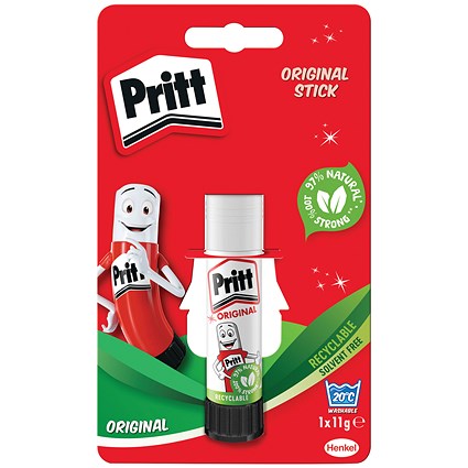 Glue stick Pritt Glue Stick 11g per glue stick Pack of 12 glue sticks on