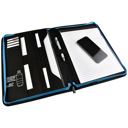 Monolith Blueline Zipped Conference Folder A4 Black Monolith Blueline Zipped Conference Folder A4 Black