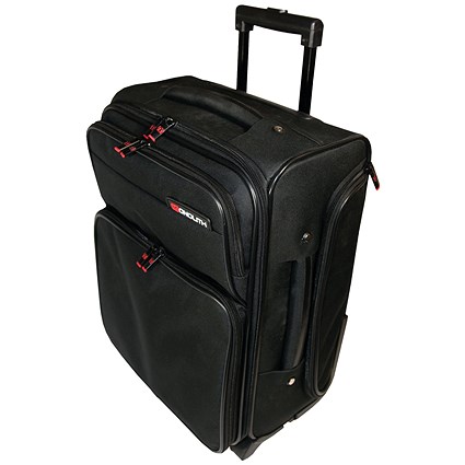 Monolith Wheeled Overnight Bag with Removable Laptop Case, For up to 15.6 Inch Laptops, Black Monolith Wheeled Overnight Bag with Removable Laptop Case, For up to 15.6 Inch Laptops, Black