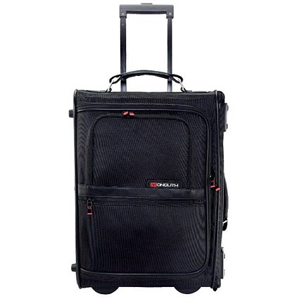 Monolith Nylon Wheeled Pilot Case W470 x D205 x H330mm Black Monolith Nylon Wheeled Pilot Case W470 x D205 x H330mm Black