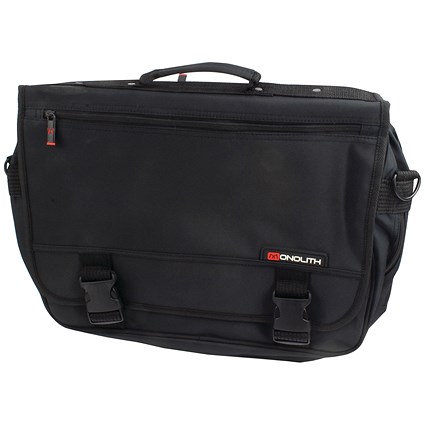 Monolith Microfibre Soft Sided Laptop Carry Case, For up to 15 Inch Laptops, Black Monolith Microfibre Soft Sided Laptop Carry Case, For up to 15 Inch Laptops, Black