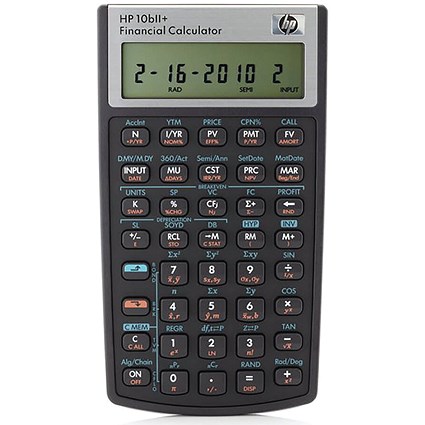 HP 10bII+ Financial Calculator HP-10BIIPLUS INT