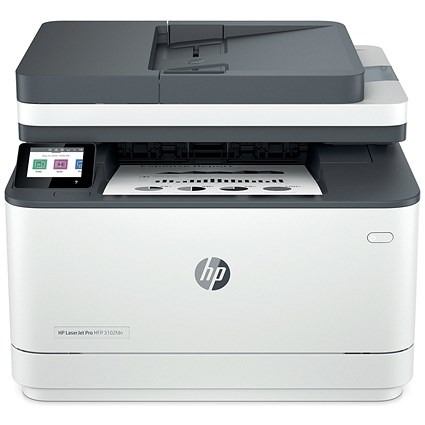 HP LaserJet Pro M3102fdn A4 4-in-1 Mono Laser Printer, White