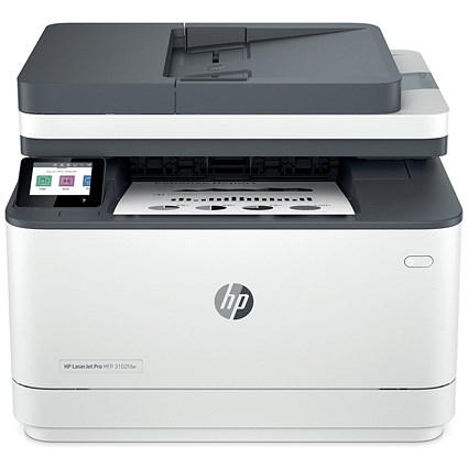 HP LaserJet Pro M3102fdw A4 4-in-1 Wireless Mono Laser Printer, White