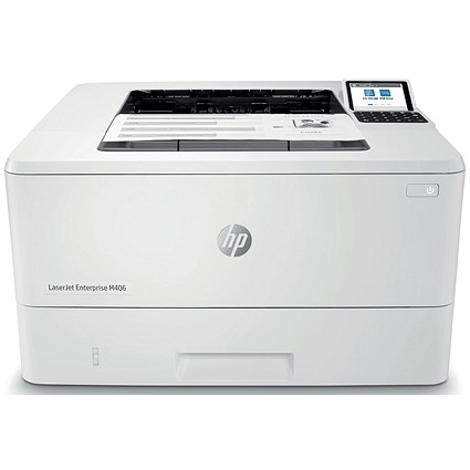 HP LaserJet Enterprise M406dn A4 Mono Laser Printer, White
