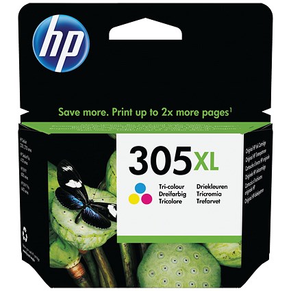 HP 305XL Tri-color Ink Cartridge High Yield CMY 3YM63AE HP 305XL Tri-color Ink Cartridge High Yield CMY 3YM63AE