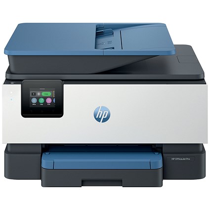 HP OfficeJet Pro 9125e A4 4-in-1 Wireless Colour Inkjet Printer, White and Blue HP OfficeJet Pro 9125e A4 4-in-1 Wireless Colour Inkjet Printer, White and Blue