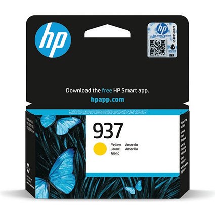 HP 937 Original Ink Cartridge Yellow 4S6W4NE