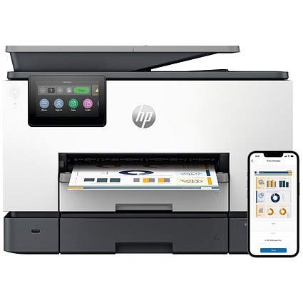 HP OfficeJet Pro 9130b A4 4-in-1 Wireless Colour Inkjet Printer, White
