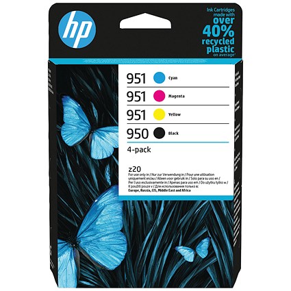 HP 950/951 Original Ink Cartridge 8/8.5/24-ml CMYK 4-pack 6ZC65AE