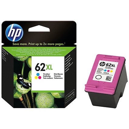 HP 62XL Tri-Colour High Yield Ink Cartridge