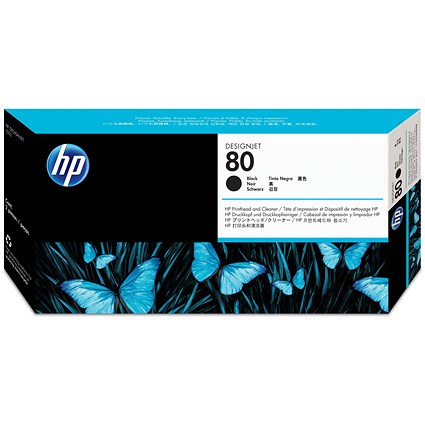 HP 80 Black Printhead and Cleaner C4820A