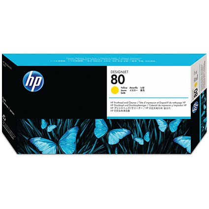 HP 80 Yellow Printhead and Cleaner C4823A