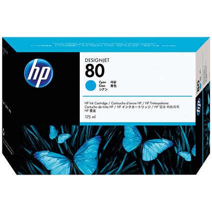 HP 80 Cyan Inkjet Cartridge C4872A