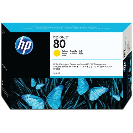 HP 80 Yellow Ink Cartridge C4873A