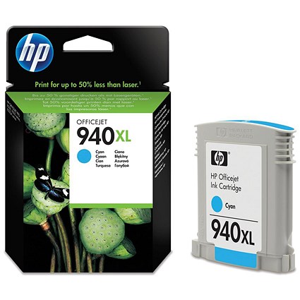 HP 940XL Cyan High Yield Ink Cartridge C4907AE