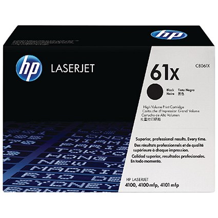 HP 61X Black Laser Toner Cartridge