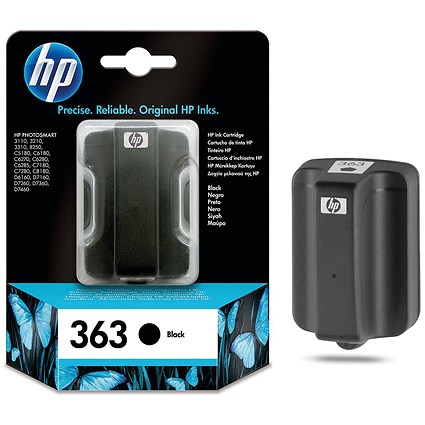 HP 363 Black Ink Cartridge C8721EE