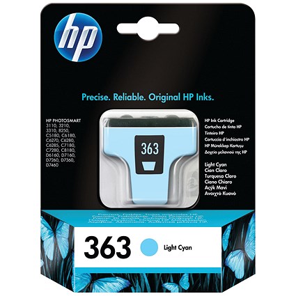 HP 363 Light Cyan Ink Cartridge C8774EE HP 363 Light Cyan Ink Cartridge C8774EE