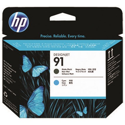 HP 91 Matte Black/Cyan Printhead C9460A