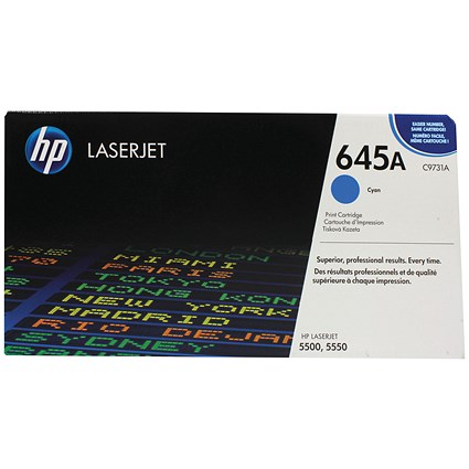 HP 645A Cyan Laser Toner Cartridge