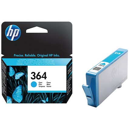 HP 364 Cyan Ink Cartridge CB318EE