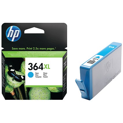 HP 364XL Cyan High Yield Ink Cartridge CB323EE