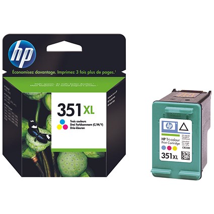HP 351XL Colour High Yield Ink Cartridge CB338EE