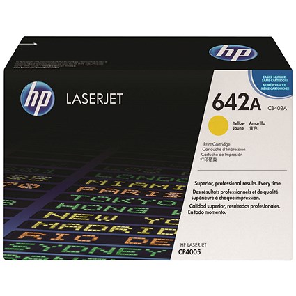 HP 642A Yellow Laser Toner Cartridge