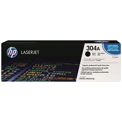 HP 304A Black Laser Toner Cartridge (Twin Pack)